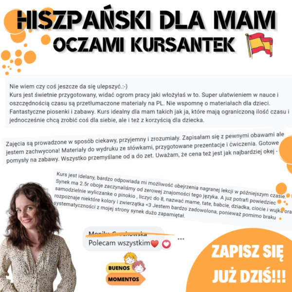 hiszpański dla mam